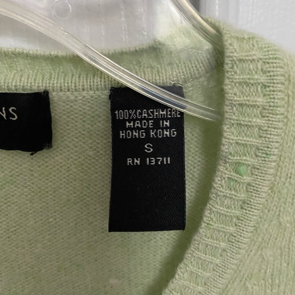Valerie Stevens pale green 100% cashmere - Picture 2 of 4